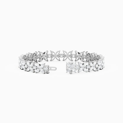 Jamie Marquise And Round Lab Grown Diamond Tennis Bracelet