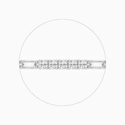 Hailey Round Cut Lab Grown Diamond Tennis Bracelet