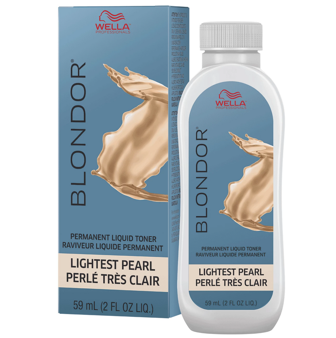 Wella Blondor Permanent Liquid Toner /16 Lightest Pearl, 2 oz  DestGlow