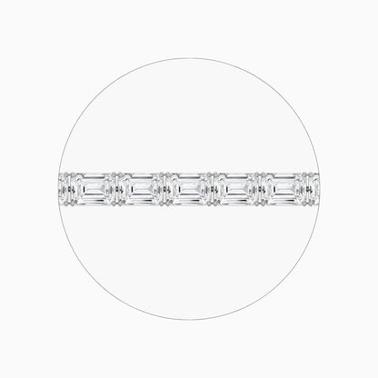 Ember 40 Carat Emerald Cut Lab Grown Diamonds Tennis Bracelet