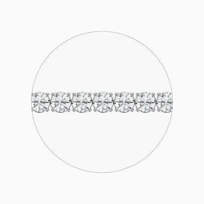 Lacey Round Cut Lab Grown Diamond Tennis Bracelet
