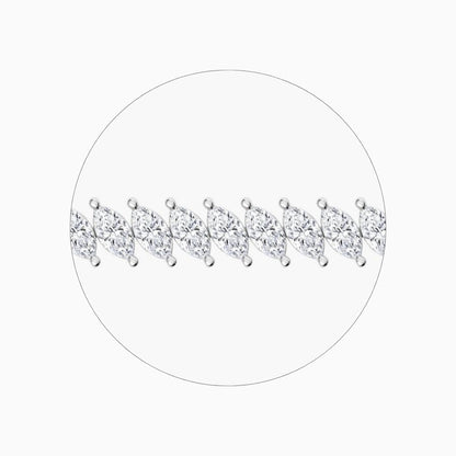 Bella Marquise Cut Lab Grown Diamond Tennis Bracelet