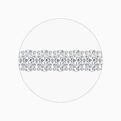 Sloane Oval Lab Grown Diamond Tennis Bracelet