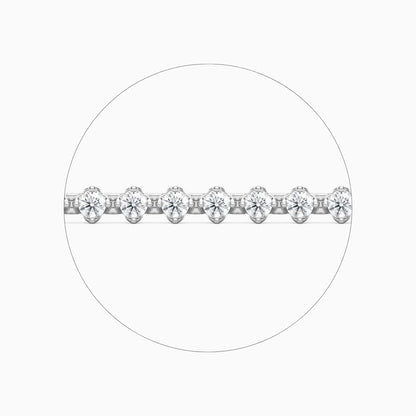 Casey Round Cut Lab Grown Diamond Tennis Bracelet