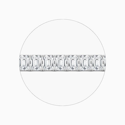 Sasha 22 Carat Emerald Cut Lab Grown Diamonds Tennis Bracelet