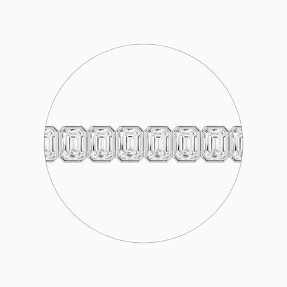Aniya 29 Carat Emerald Cut Lab Grown Diamonds Tennis Bracelet