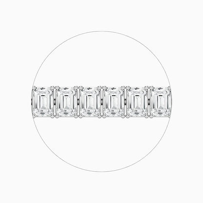 Brynn Emerald Cut Lab Grown Diamond Tennis Bracelet