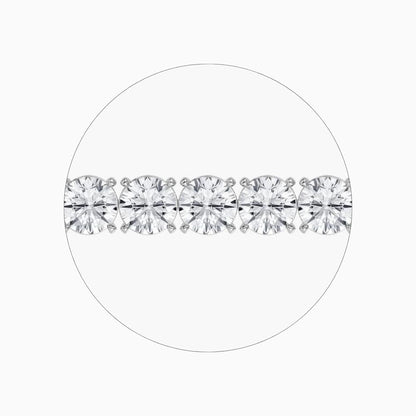 Cielo 40 Carat Round Cut Lab Grown Diamonds Tennis Bracelet