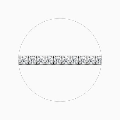 Callie Round Cut Lab Grown Diamond Tennis Bracelet