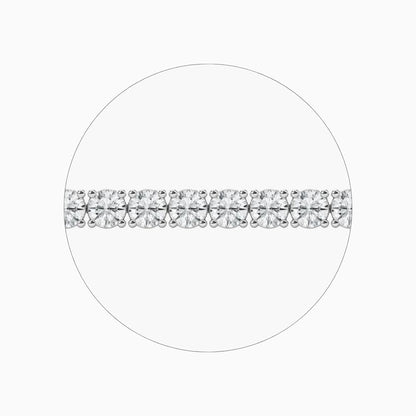 Reina Round Lab Grown Diamond Dazzling Tennis Bracelet