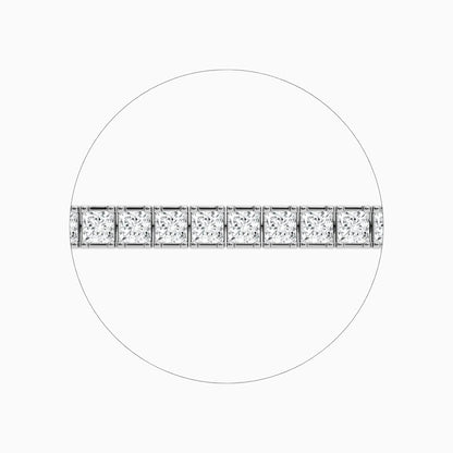 Breezy Princess Cut Lab Grown Diamond Tennis Bracelet