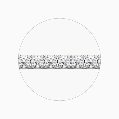 Maria Round Cut Lab Grown Diamond Sleek Tennis Bracelet