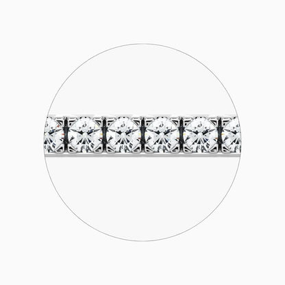 Riley Round Cut Lab Grown Diamond Tennis Bracelet