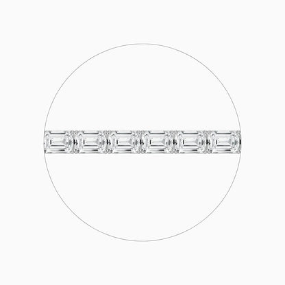 Tanya Emerald Cut Lab Grown Diamond Tennis Bracelet