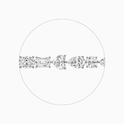 Becky Multi Shaped Lab Grown Diamond Tennis Bracelet