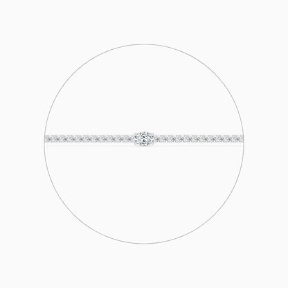 Elena Oval And Round Cut Lab Grown Diamond Tennis Bracelet