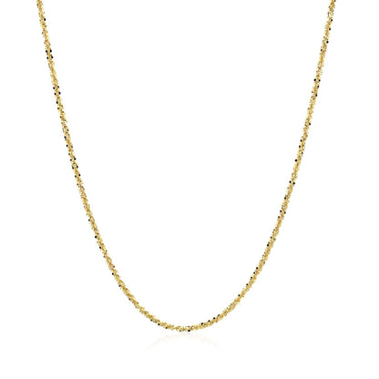 14k Yellow Gold Sparkle Chain 1.1mm by Bids.com