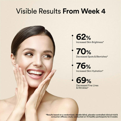 Wellbeing Nutrition Skin Fuel Pro+ - Valencia Orange Flavour, Reduced Pigmentation &amp; Dark Spots, Brightens Skin Tone, Anti-aging