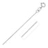 14k White Gold Diamond Cut Cable Link Chain 0.7mm by Bids.com