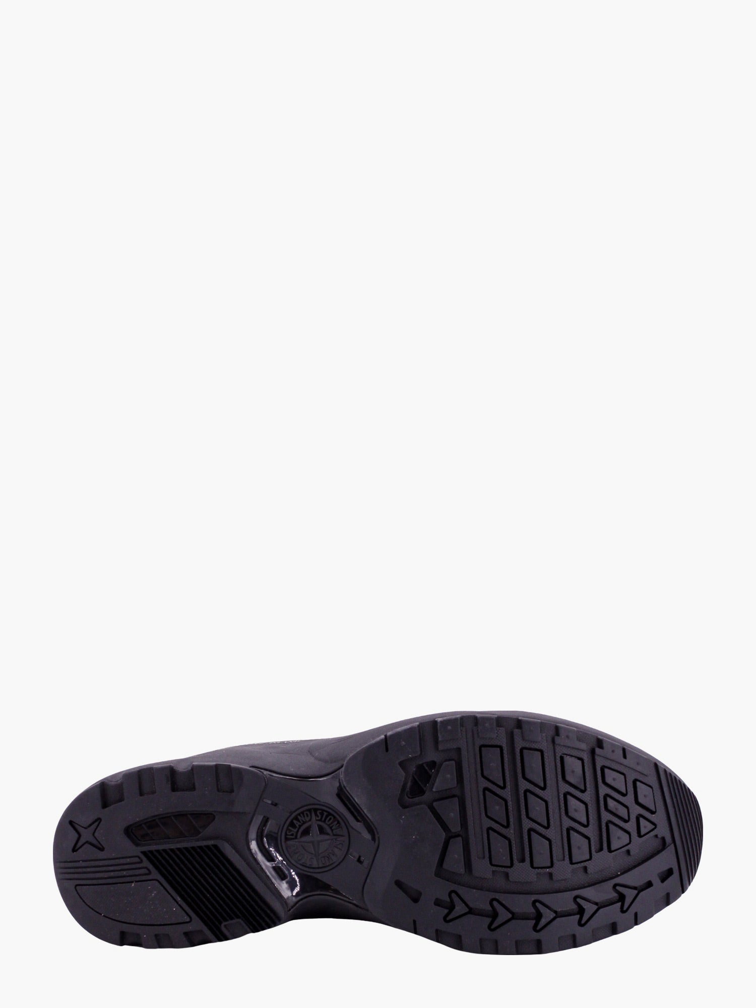 Stone Island Men Grime Man Black Sneakers by Luosophy