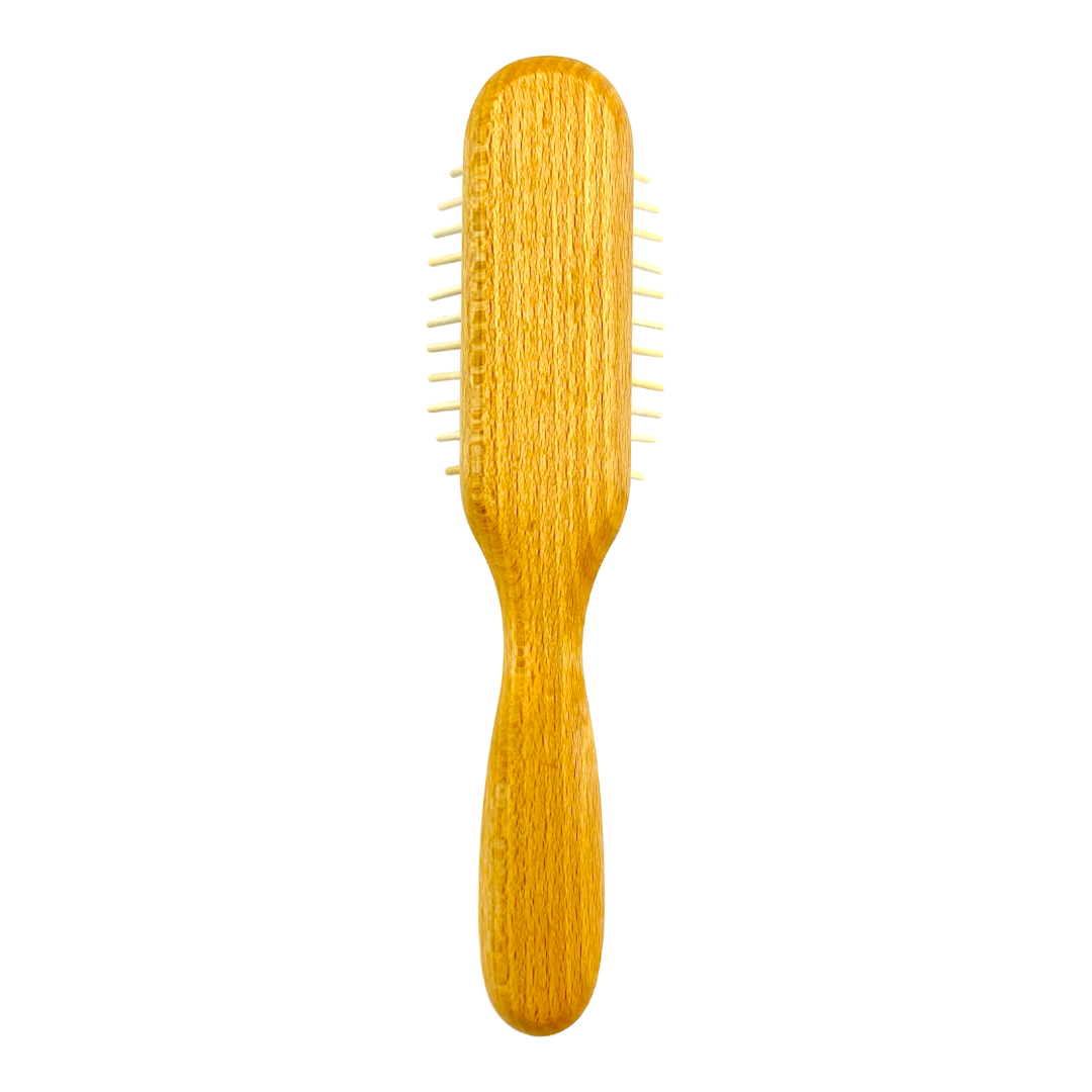Dural Beech wood rubber cushion hair brush with long wooden pins by Pasteur Pharmacy