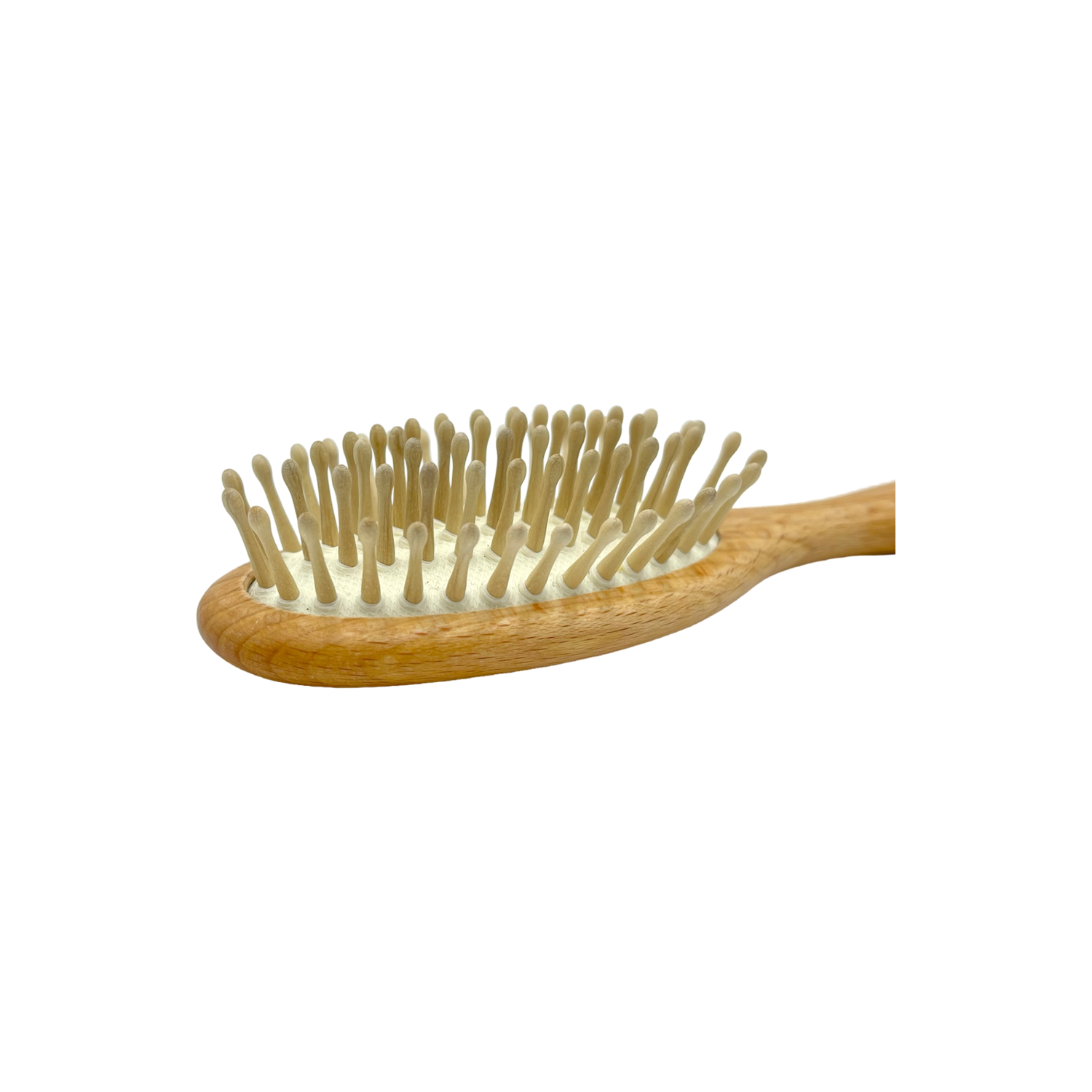 Dural Beech wood rubber cushion hair brush with wooden pins by Pasteur Pharmacy