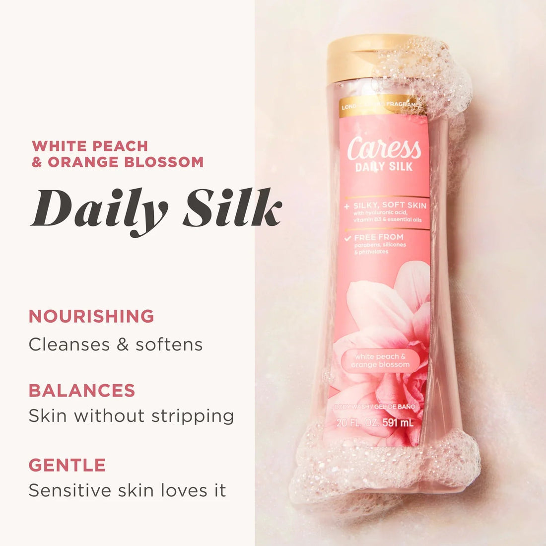 Caress eDaily Silk Body Wash 20 fl oz  DestGlow