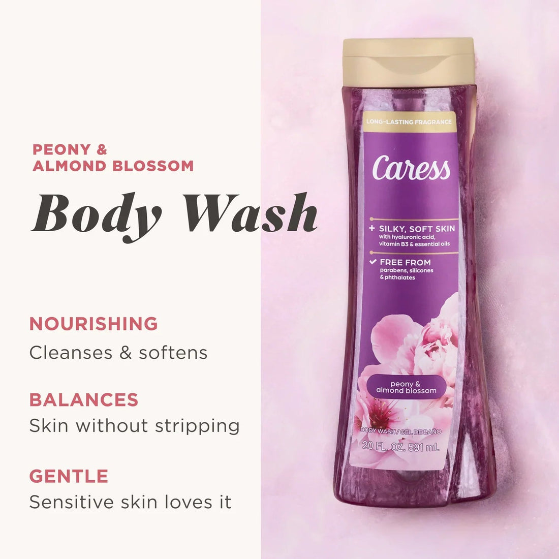Caress Peony Almond Blossom Body Wash 20 fl oz  DestGlow