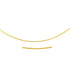 14k Yellow Gold Thin Motif Round Omega Necklace by Bids.com