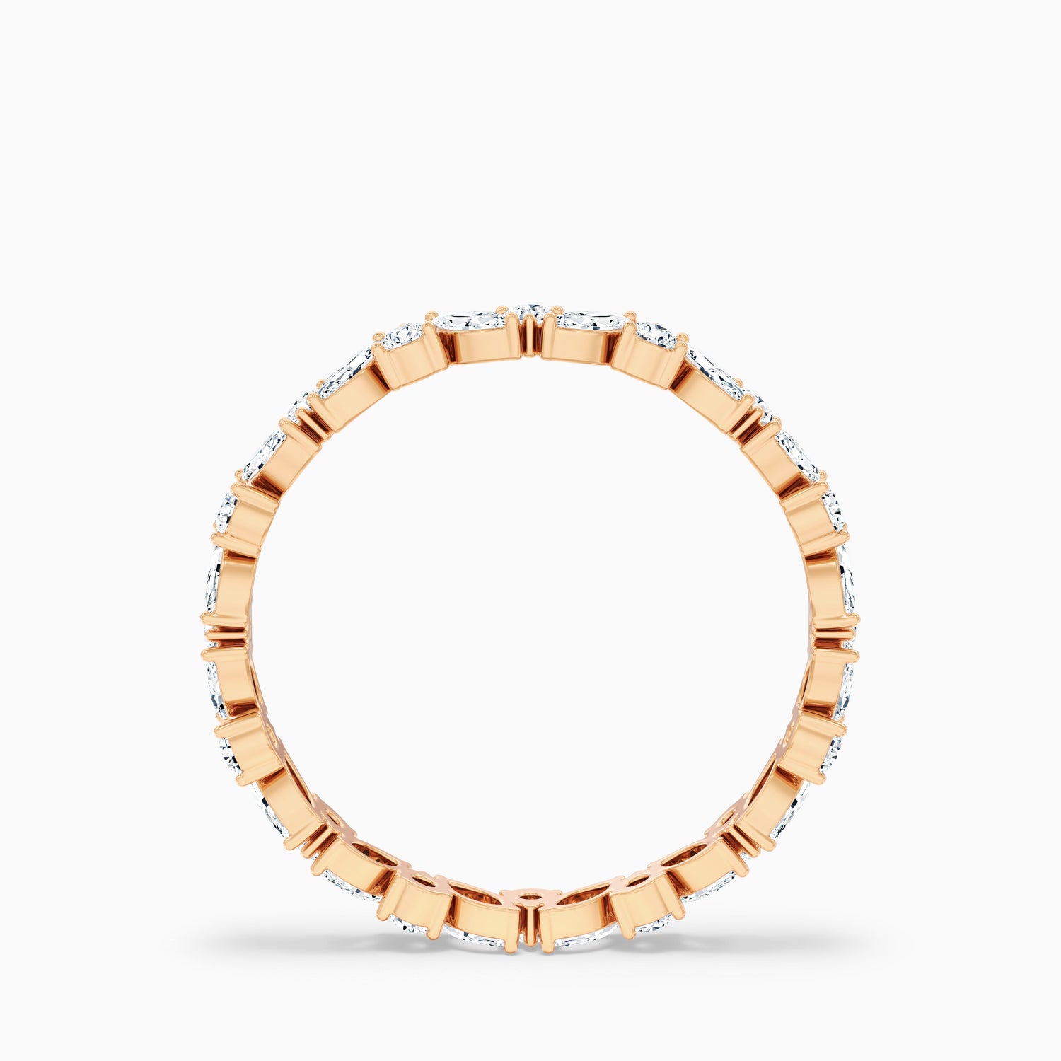 Sylvara Marquise and Round Cut Cluster Lab Grown Diamond Wedding Band