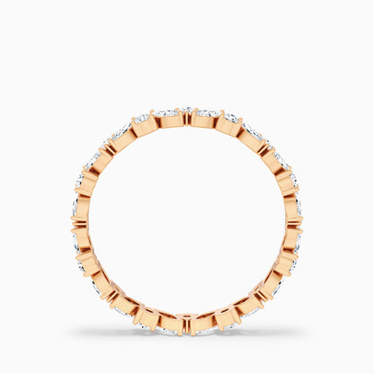 Sylvara Marquise and Round Cut Cluster Lab Grown Diamond Wedding Band