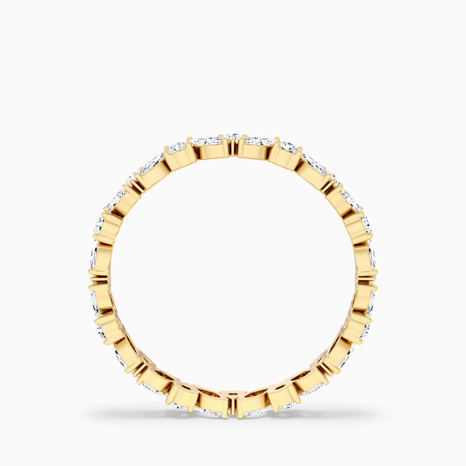 Sylvara Marquise and Round Cut Cluster Lab Grown Diamond Wedding Band