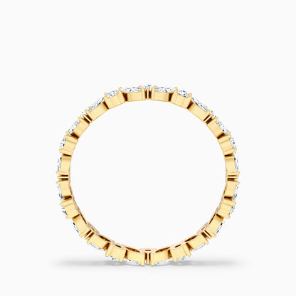 Sylvara Marquise and Round Cut Cluster Lab Grown Diamond Wedding Band
