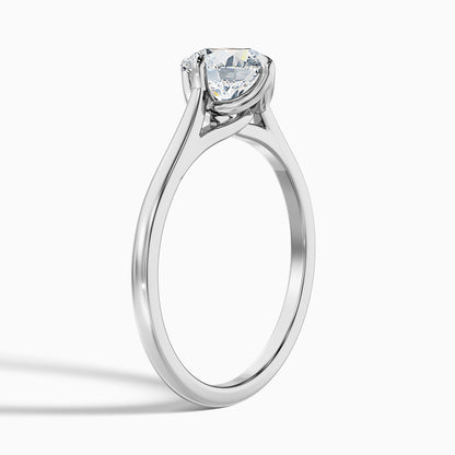 Asta 1.5 Carat Round Cut Solitaire Moissanite Diamond Ring in 14k White Gold