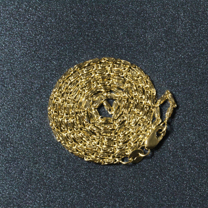 Diamond Cut Fancy Links Pendant Chain in 14k Yellow Gold (1.5mm) by Bids.com