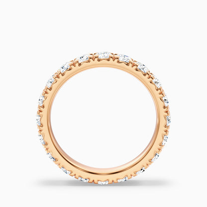 Matilda French Pave Round Cut Eternity Lab Grown Diamond Wedding Band