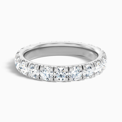 Matilda French Pave Round Cut Eternity Lab Grown Diamond Wedding Band
