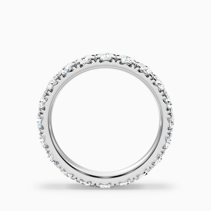 Matilda French Pave Round Cut Eternity Lab Grown Diamond Wedding Band