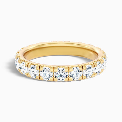 Matilda French Pave Round Cut Eternity Lab Grown Diamond Wedding Band