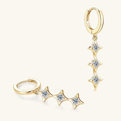 Sparkala™ Pure Sterling Silver Geometric Shape Earrings by Sparkala