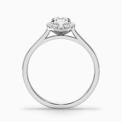 Mira 4.5 Carat Oval Halo Lab Grown Engagement Ring in 14k Yellow Gold  DestGlow