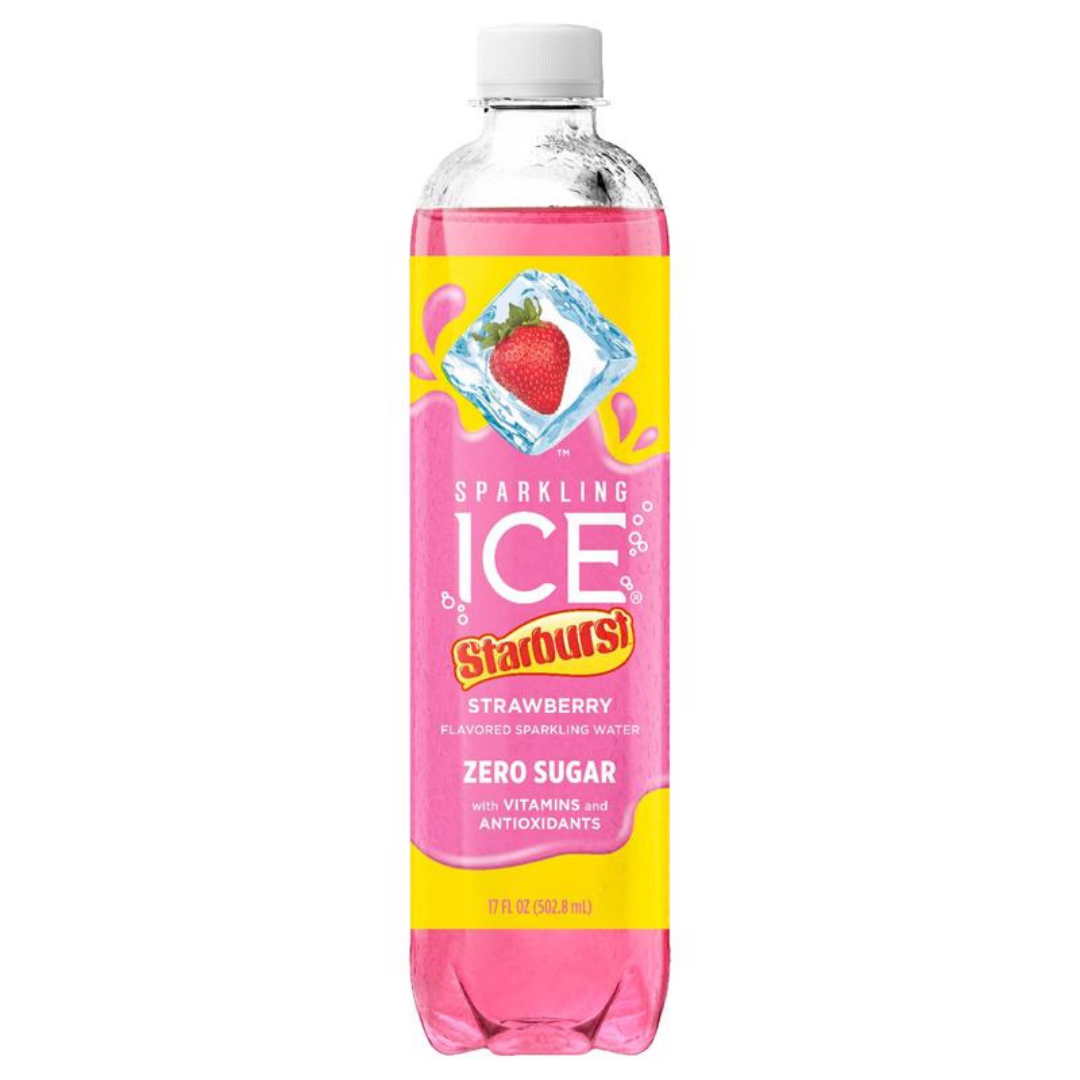 Sparkling Ice Starburst Strawberry Flavored Sparkling Water (17oz) by Farmacias Savia