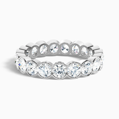 Ariella Bezel Round Cut Full Eternity Lab Grown Diamond Wedding Band