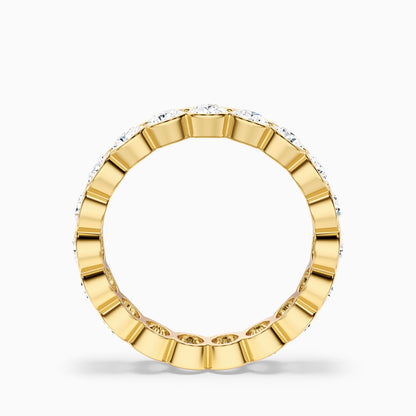 Ariella Bezel Round Cut Full Eternity Lab Grown Diamond Wedding Band