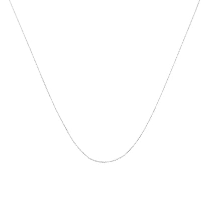 Solid 10K Yellow Gold 0.5mm Slim and Dainty Unisex 18" Rope Chain Necklace by Bids.com