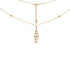 14K Yellow Gold 1.0 Cttw Diamond Studded Geometric Double Pyramid 18" Pendant Necklace (G-H Color, SI1-SI2 Clarity) by Bids.com
