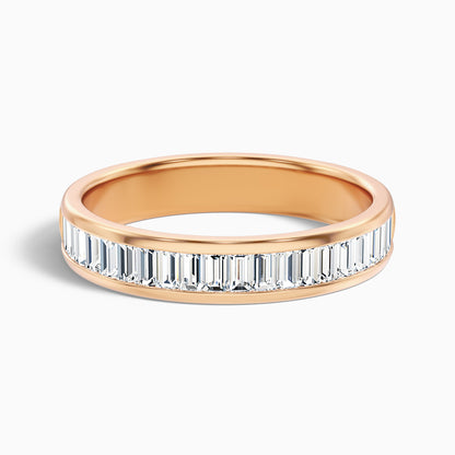 Briana Channel Set Baguette Cut Lab Grown Diamond Wedding Band
