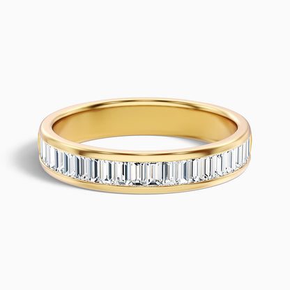 Briana Channel Set Baguette Cut Lab Grown Diamond Wedding Band