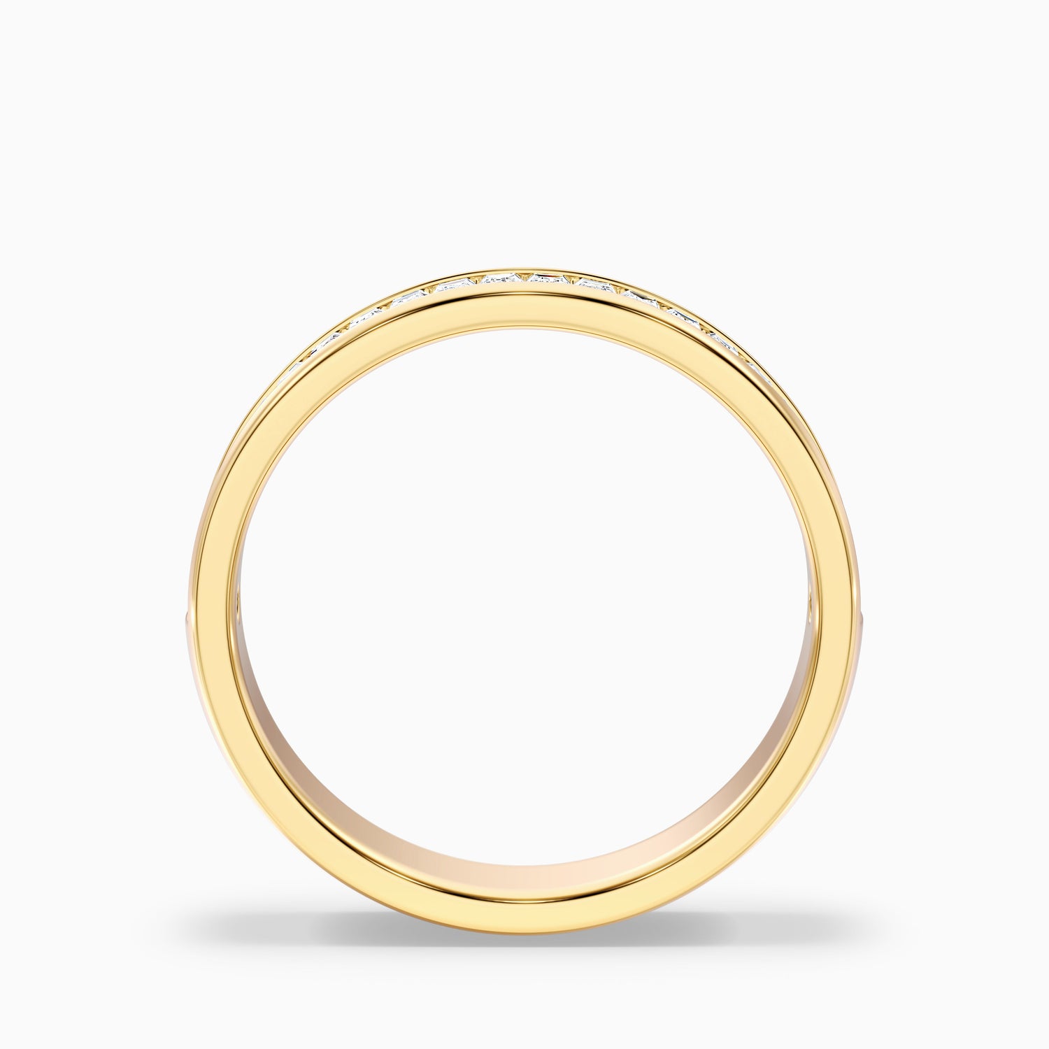 Briana Channel Set Baguette Cut Lab Grown Diamond Wedding Band