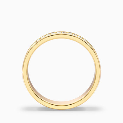 Briana Channel Set Baguette Cut Lab Grown Diamond Wedding Band